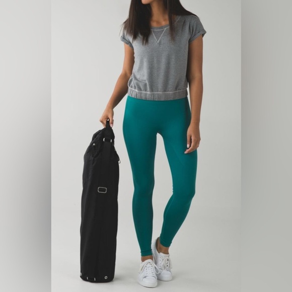 Lululemon Zone In Tight- Forage Teal/ Size 12 - Picture 5 of 10